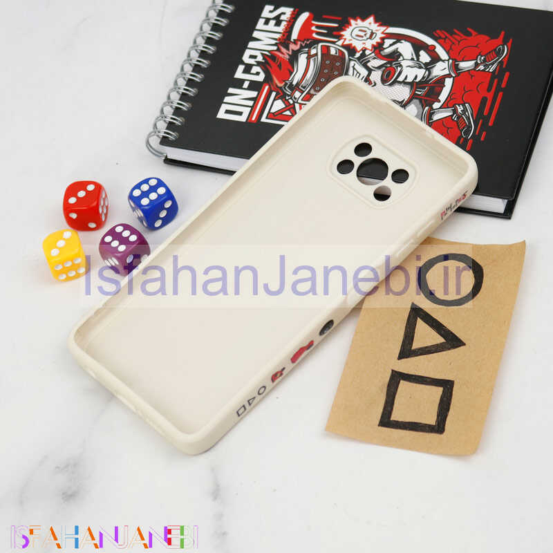 اصفهان جانبی-قاب سیلیکونی محافظ لنزدار طرح اسکویید گیم Xiaomi Poco X3 کد 5