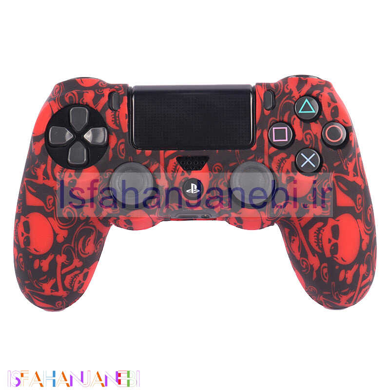 اصفهان جانبی-روکش دسته بازی PS4 طرح اسکلت قرمز مشکی