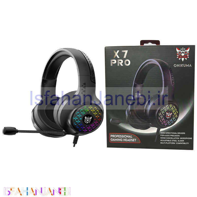 اصفهان جانبی-هدست گیمینگ سیم دار Onikuma X7 Pro
