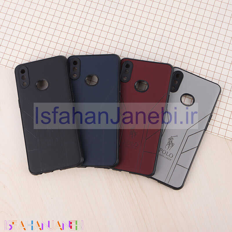 اصفهان جانبی-قاب چرمی Polo Ralph Laren سامسونگ Galaxy A10s طرح دار محافظ لنزدار