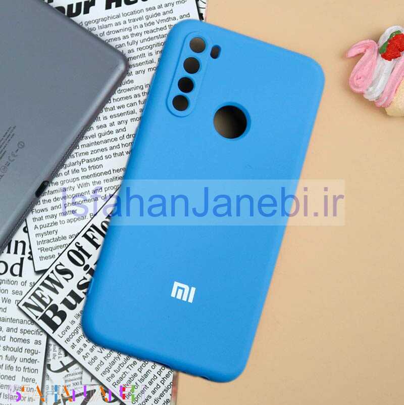 اصفهان جانبی-قاب سیلیکونی محافظ لنزدار Xiaomi Redmi Note 8 آبی