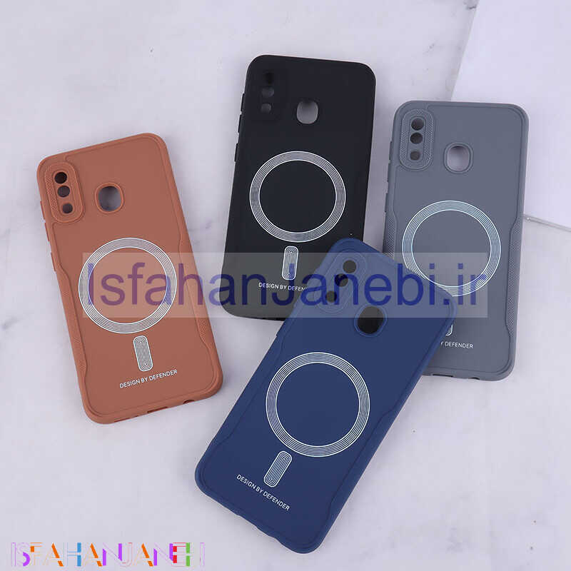 اصفهان جانبی-قاب ژله ای Design By Defender سامسونگ Galaxy A20 / A30 طرح مگ سیف محافظ لنزدار