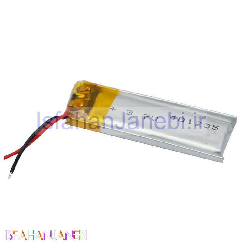 اصفهان جانبی-باتری لیتیوم 400mAh 40*12*35mm 401235