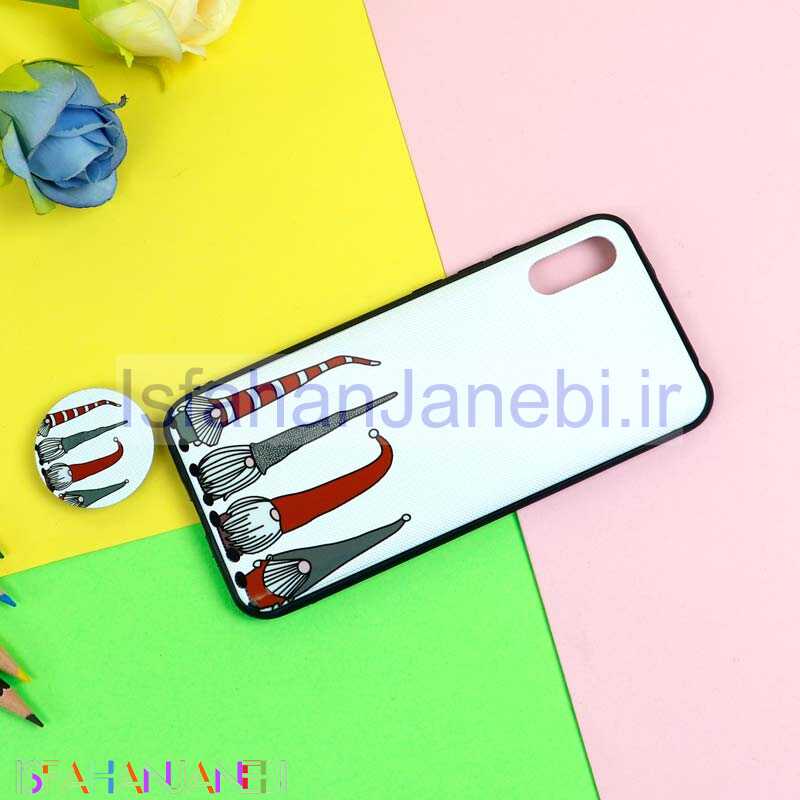 اصفهان جانبی-قاب فانتزی برجسته + پاپ سوکت طرح کوتوله شیائومی Redmi 9A سری D