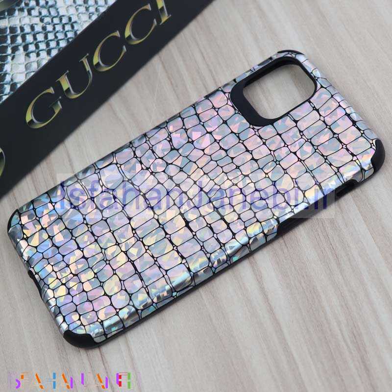 اصفهان جانبی-قاب چرمی پوست ماری هفت رنگ iPhone 11 Pro Max