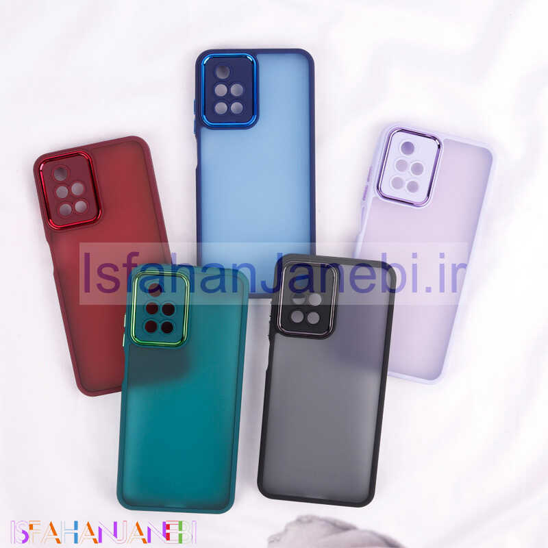 اصفهان جانبی-قاب PC متال ایرون مات محافظ لنزدار Xiaomi Redmi Note 11 4G / Redmi 10 / Redmi 10 Prime