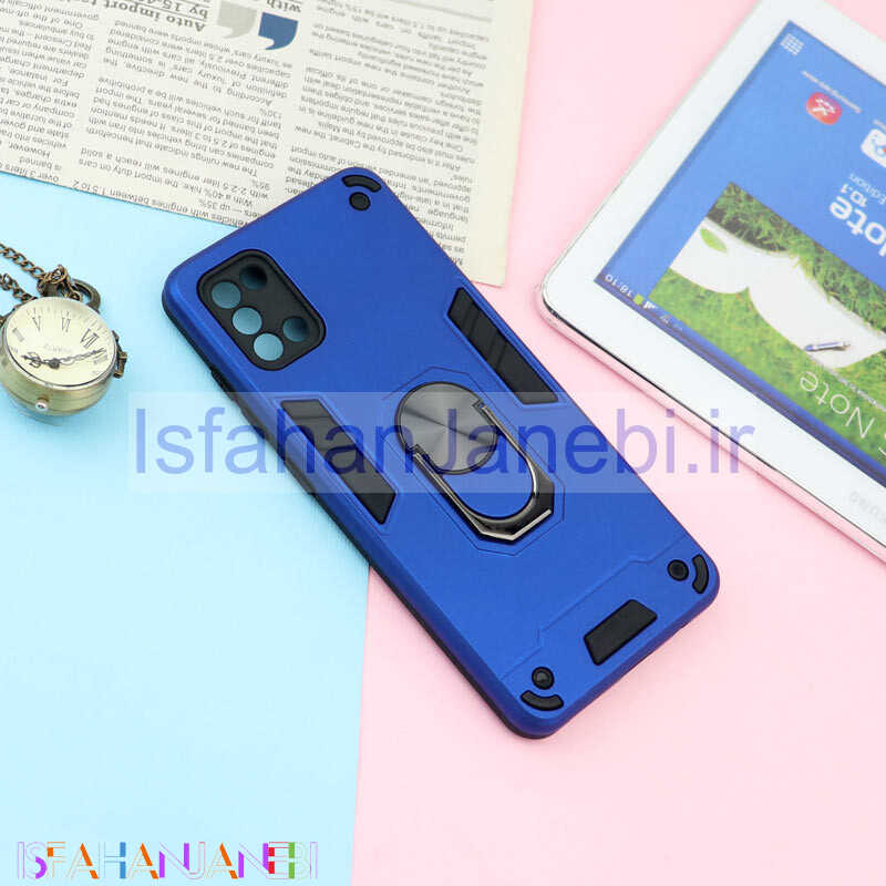 اصفهان جانبی-قاب ضد ضربه محافظ لنز دار هولدر دار بتمن Samsung Galaxy A31 سری A