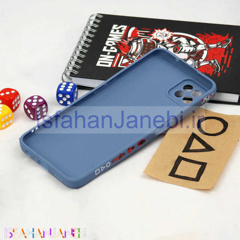 اصفهان جانبی-قاب سیلیکونی محافظ لنزدار طرح اسکویید گیم Samsung Galaxy A12 کد 1