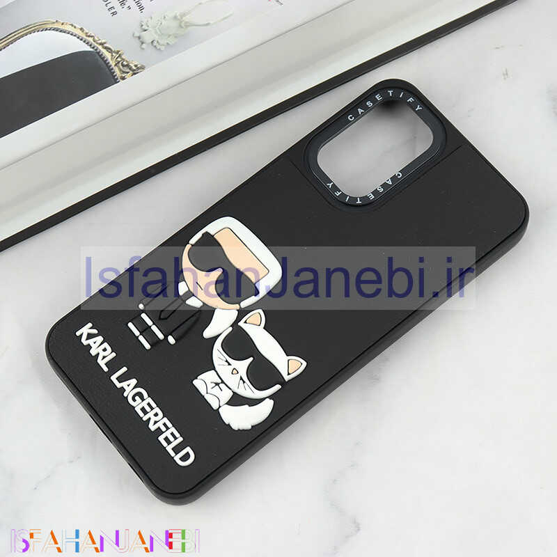 اصفهان جانبی-قاب Casetify سامسونگ Galaxy A13 4G طرح Karl Lagerfeld برجسته