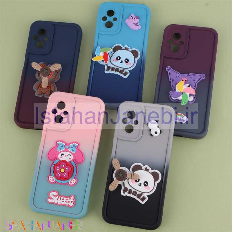 اصفهان جانبی-قاب سیلیکونی شیائومی Poco M5 / M5 (India) اسپینردار محافظ لنزدار دورنگ