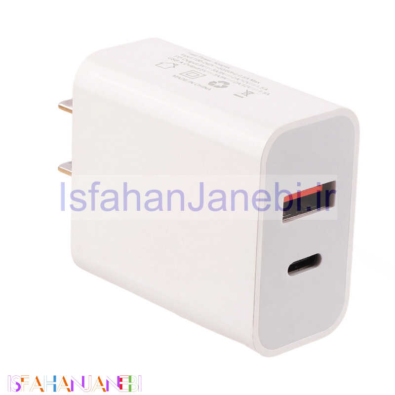 اصفهان جانبی-کلگی فست شارژ 2Port 3A PD 20W