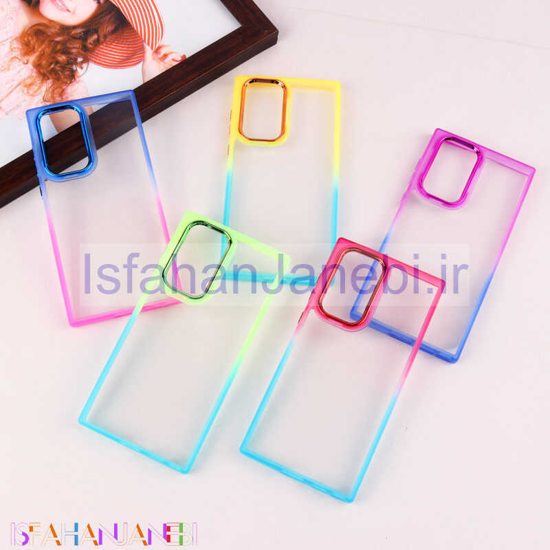 اصفهان جانبی-قاب PC شفاف متال ایرون دو رنگ Samsung Galaxy S22 Ultra