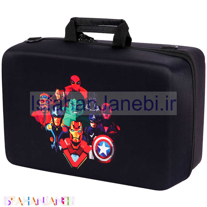 اصفهان جانبی-کیف کنسول بازی PS5 Slim طرح Avengers