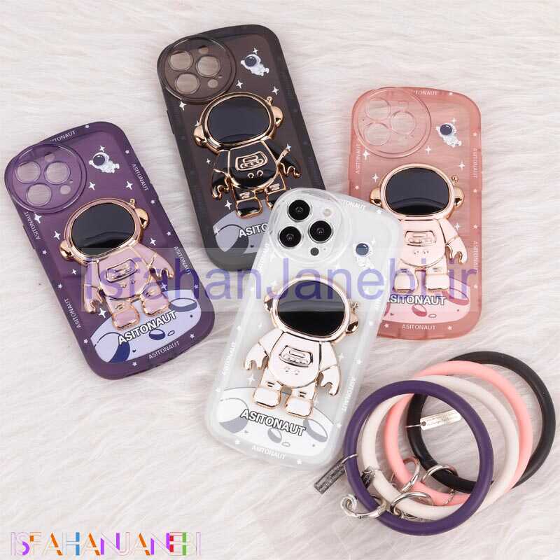 اصفهان جانبی-قاب استند آدمکی محافظ لنزدار + آویز دستی iPhone 13 Pro Max