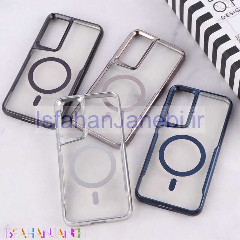 اصفهان جانبی-قاب شفاف سامسونگ Galaxy A55 طرح مگ سیف تیتانیوم