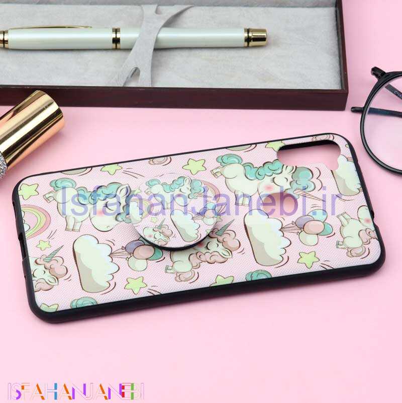 اصفهان جانبی-قاب فانتزی برجسته + پاپ سوکت کد8 سامسونگ A11/M11