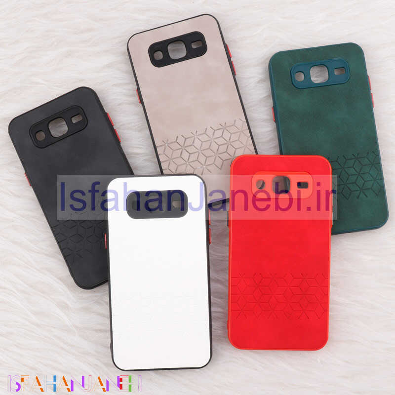 اصفهان جانبی-قاب چرمی طرحدار Smartphone محافظ لنزدار Samsung Galaxy J5 2015