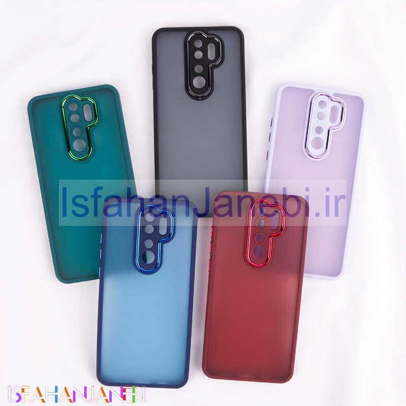 اصفهان جانبی-قاب PC متال ایرون مات محافظ لنزدار Xiaomi Redmi Note 8 Pro
