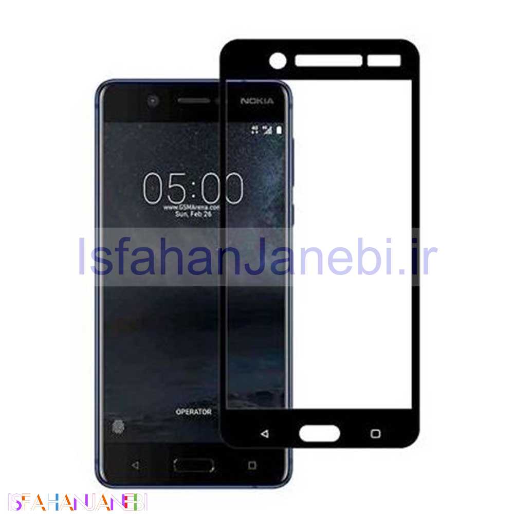 اصفهان جانبی-گلس تمام چسب Nokia 5 مشکی
