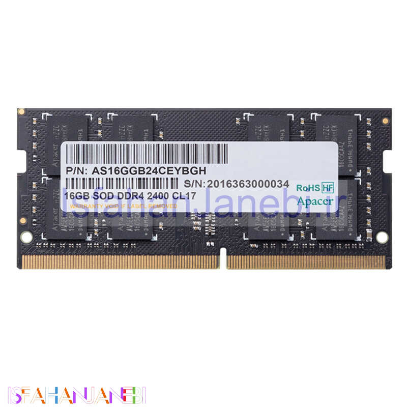 اصفهان جانبی-رم لپ تاپ اپیسر Apacer DDR4 16GB 2400MHz CL17