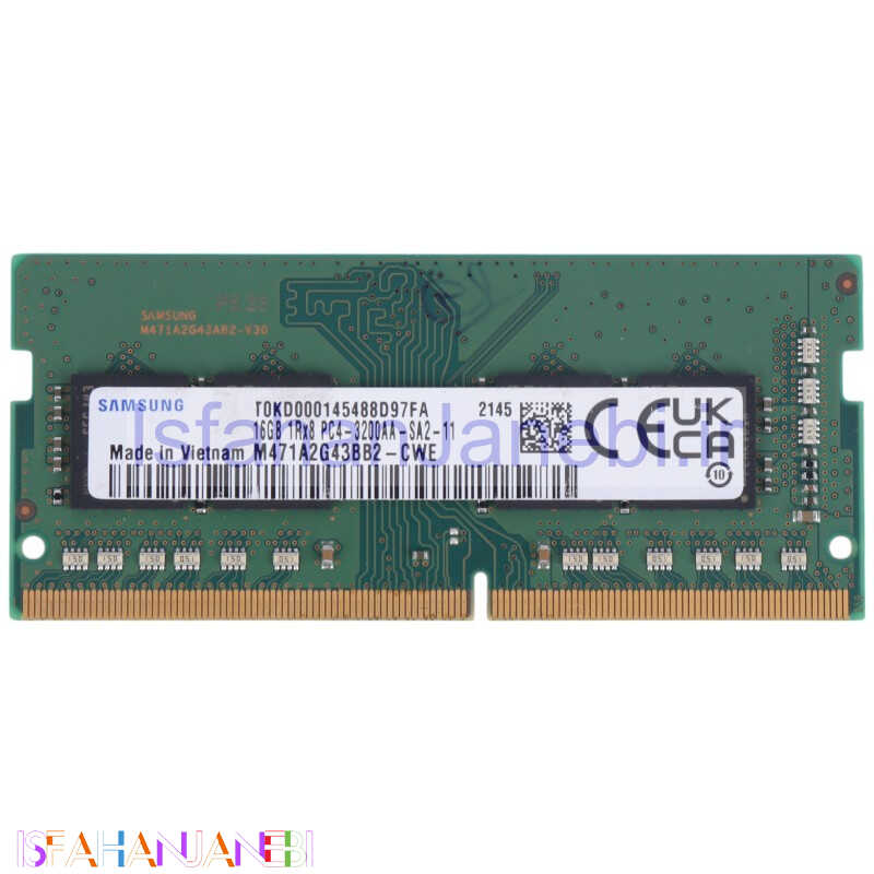 اصفهان جانبی-رم لپ تاپ Samsung DDR4 16GB 3200MHz CL11