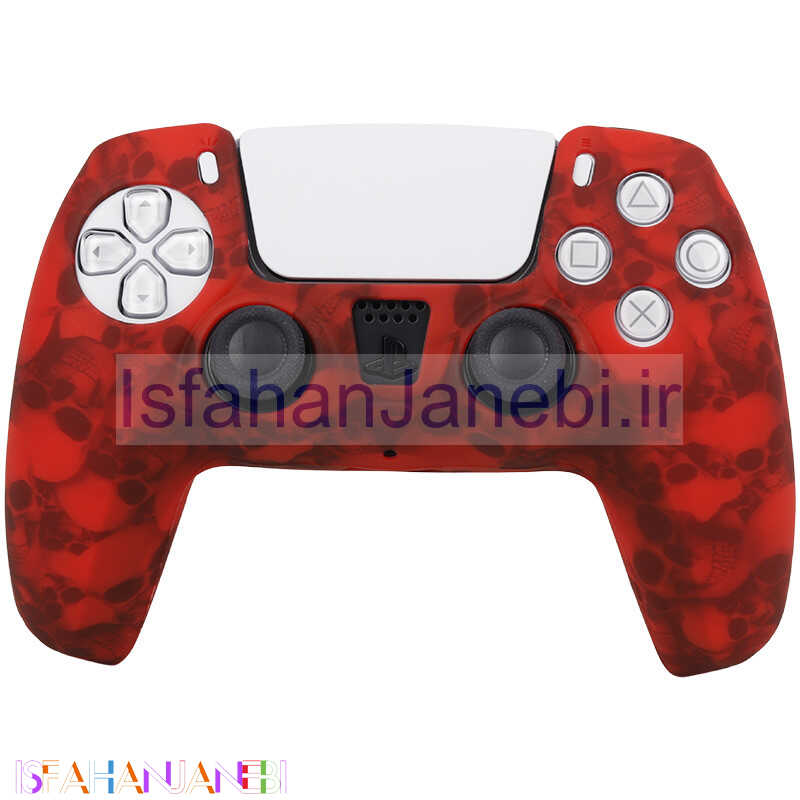 اصفهان جانبی-روکش دسته بازی PS5 طرح اسکلت زمینه قرمز