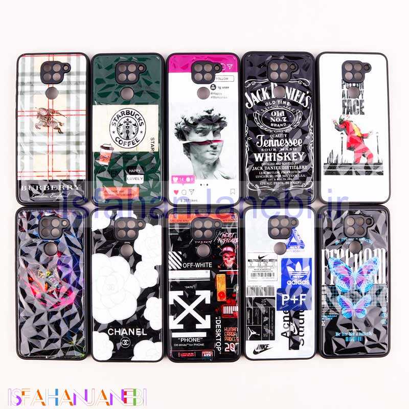 اصفهان جانبی-قاب طرحدار پشت برجسته محافظ لنزدار Xiaomi Redmi Note 9