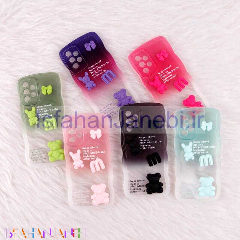 اصفهان جانبی-قاب عروسکی برجسته دو رنگ محافظ لنزدار Samsung Galaxy A73