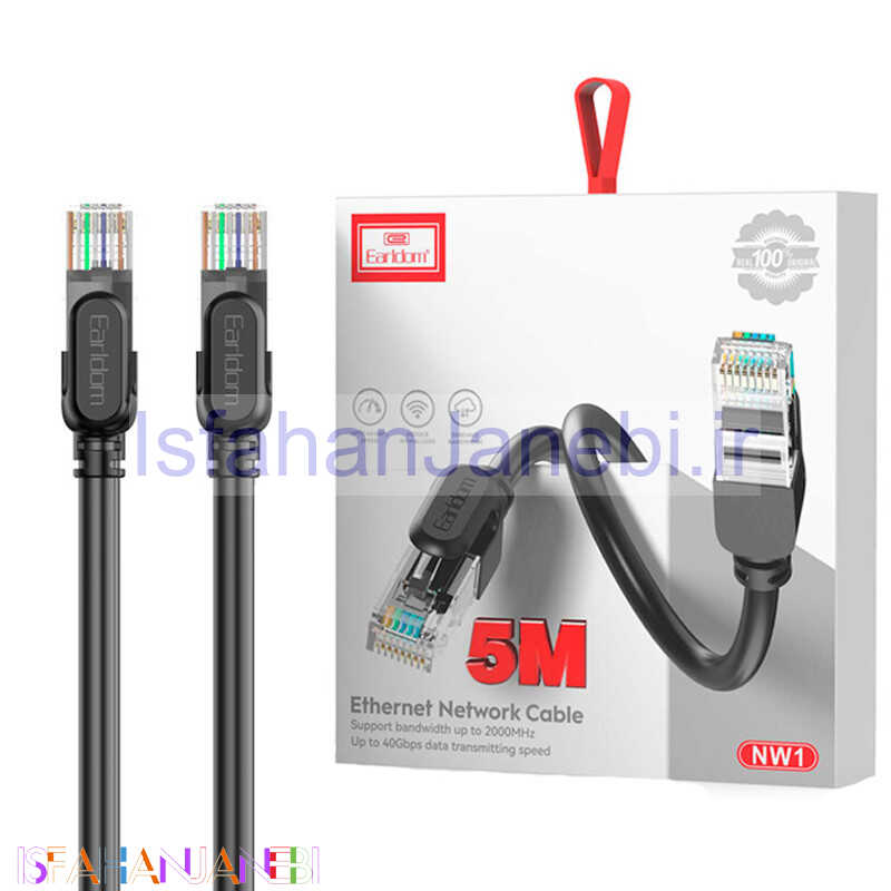 اصفهان جانبی-کابل شبکه Earldom ET-NW1 CAT6 5m