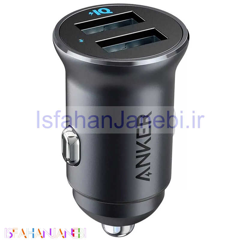 اصفهان جانبی-شارژر فندکی فست شارژ Anker PowerDrive 2 ALLOY A2727H12 2.4A 12W