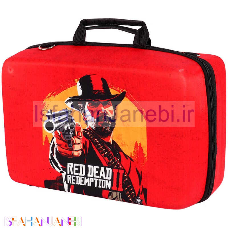 اصفهان جانبی-کیف کنسول بازی PS5 Slim طرح Red Dead Redemption 2