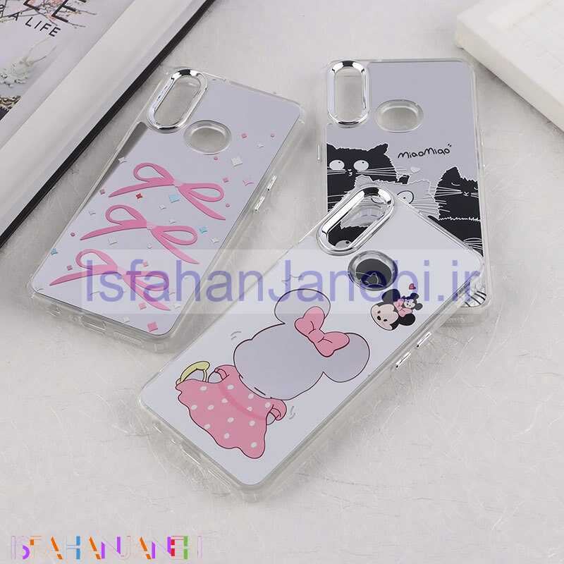 اصفهان جانبی-قاب آینه ای سامسونگ Galaxy A10s طرح دار دور محافظ متال