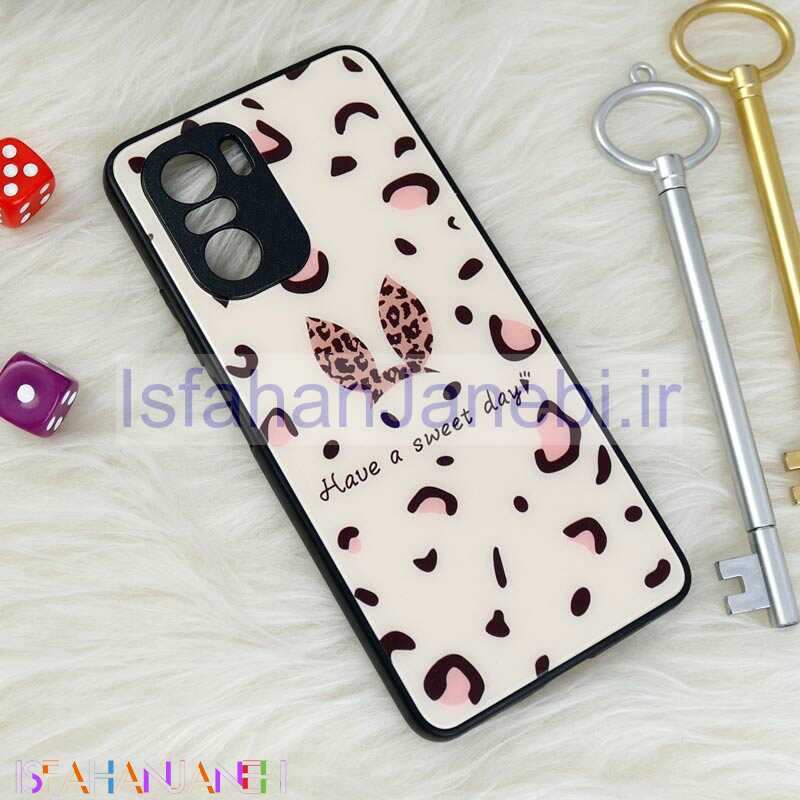 اصفهان جانبی-قاب محافظ لنزدار پشت گلسی طرحدار خرگوش Xiaomi Poco F3