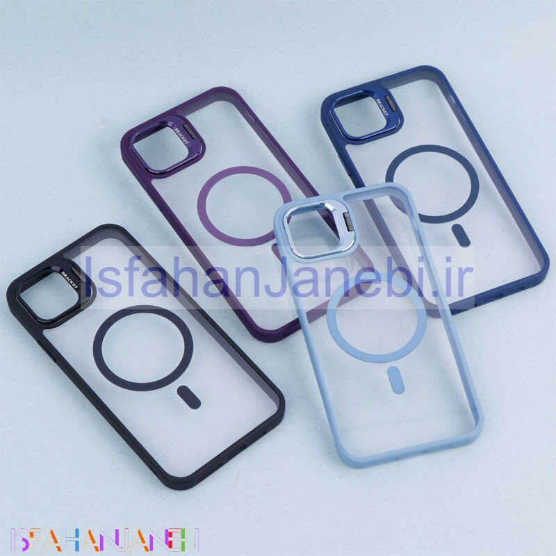 اصفهان جانبی-قاب PC مگ سیف استندشو با محافظ لنز رینگی Bracket آیفون iPhone 11 Pro Max
