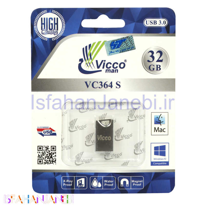 اصفهان جانبی-فلش 32 گیگ ویکومن Vicco VC364 USB3.0