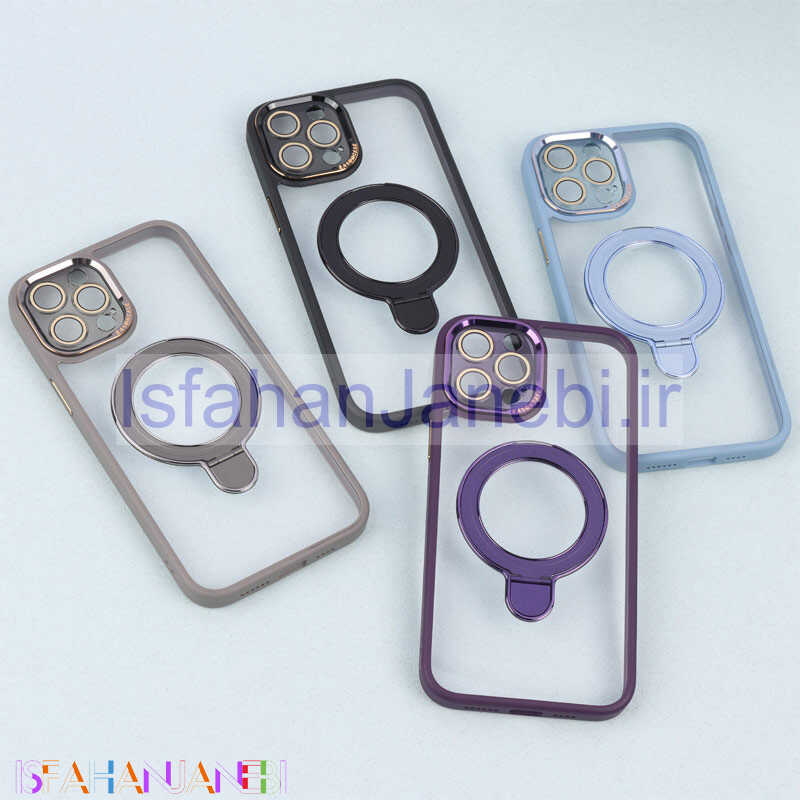 اصفهان جانبی-قاب PC شفاف مگ سیف Eason Case استند شو محافظ لنزدار iPhone 12 Pro Max