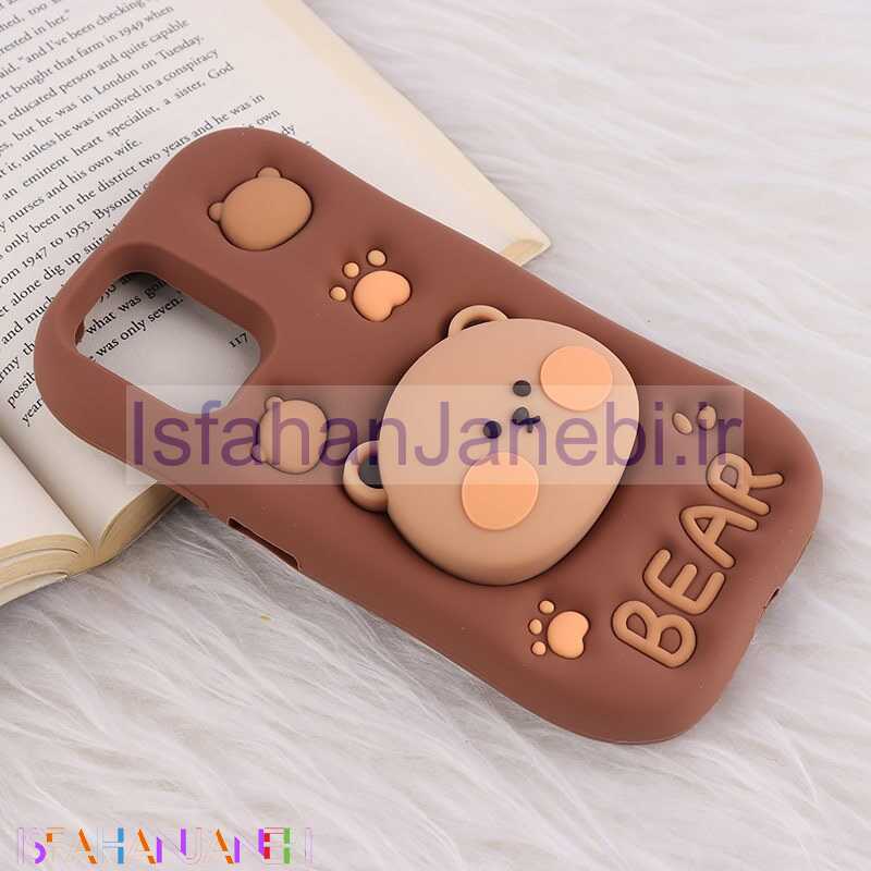 اصفهان جانبی-قاب سیلیکونی شیائومی Redmi Note 10 4G / 10s پاپ سوکت دار طرح Bear