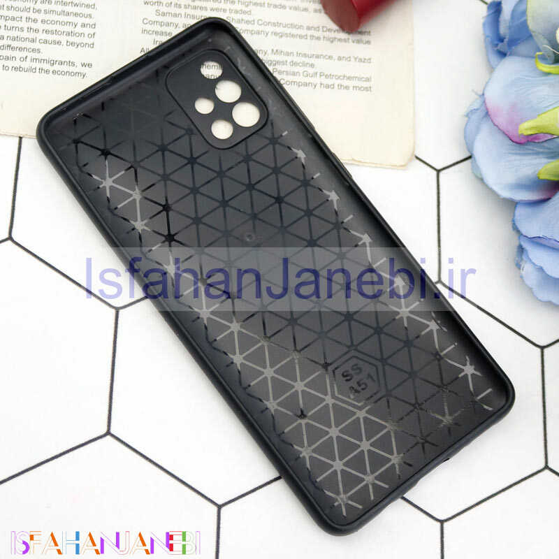 اصفهان جانبی-قاب محافظ لنزدار چرمی لاکچری Samsung Galaxy A51 سری P