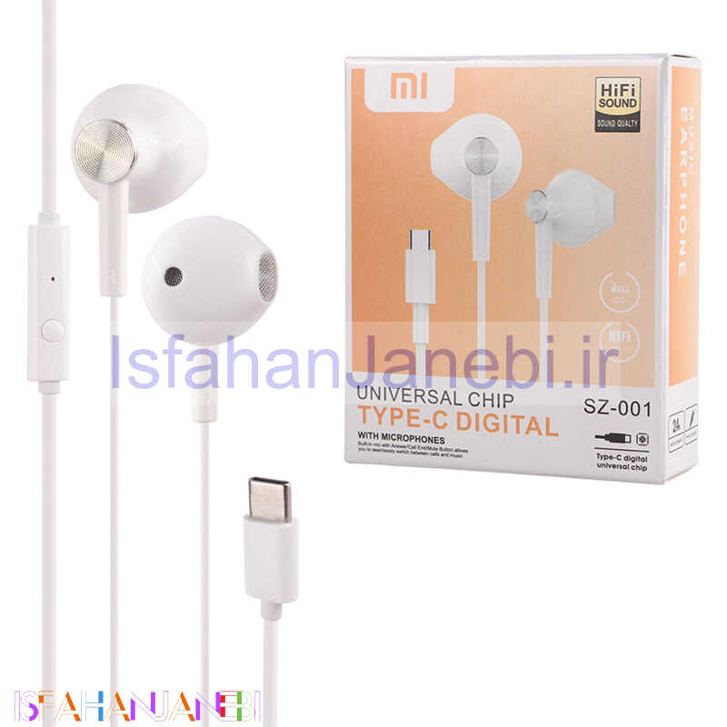 اصفهان جانبی-هندزفری تایپ سی شیائومی SZ-001