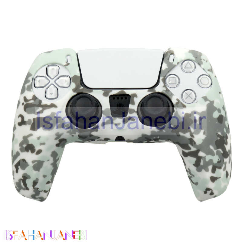 اصفهان جانبی-روکش دسته بازی PS5 طرح چریکی زمینه سفید کد 1