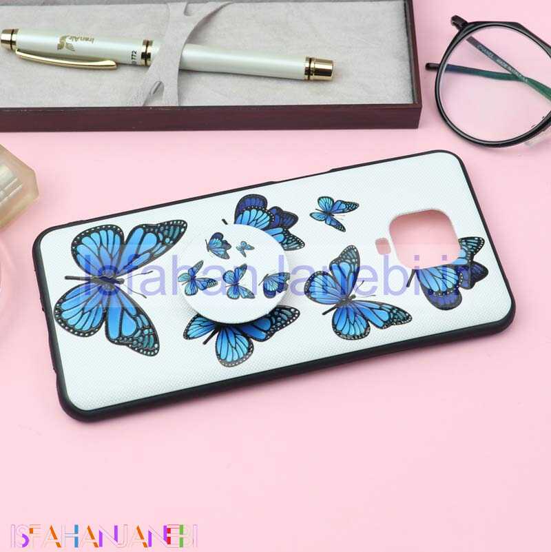 اصفهان جانبی-قاب فانتزی برجسته + پاپ سوکت کد10 شیائومی Redmi Note 9s / Note 9 pro