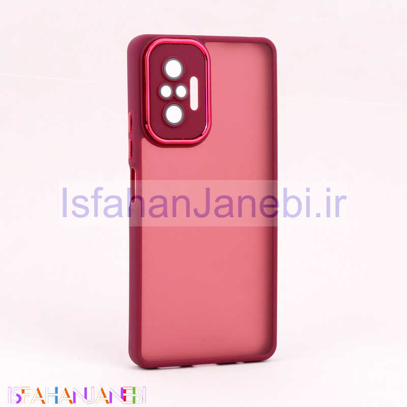 اصفهان جانبی-قاب PC متال ایرون مات محافظ لنزدار Xiaomi Redmi Note 10 Pro 4G