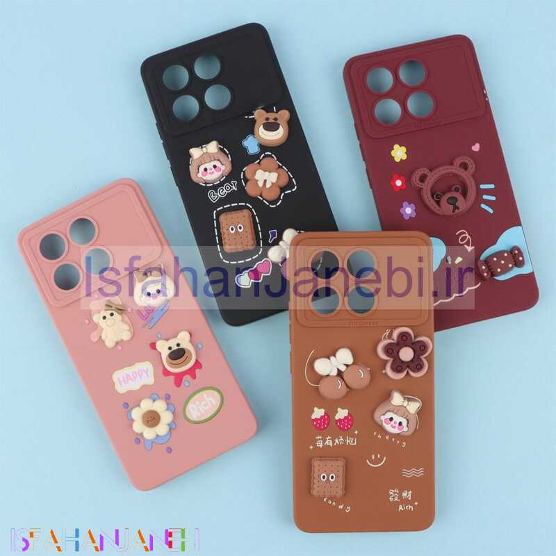 اصفهان جانبی-قاب فانتزی عروسکی Pro Camera محافظ لنزدار Xiaomi Poco X6 Pro