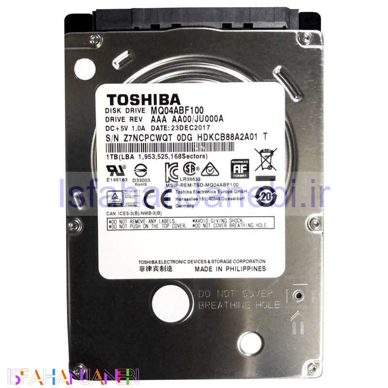 اصفهان جانبی-هارد لپ تاپ توشیبا TOSHIBA MQ04ABF100 1TB