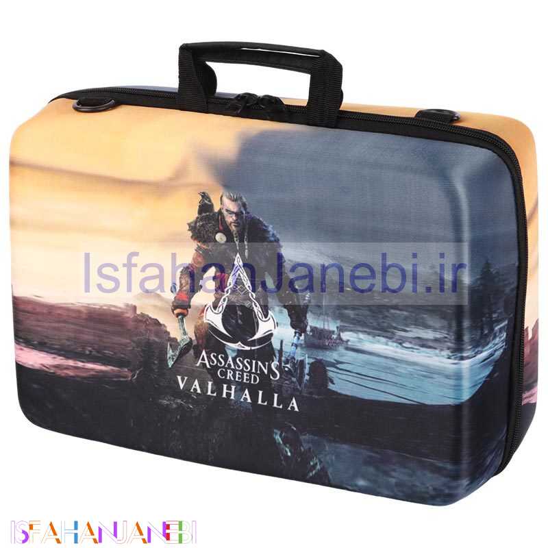 اصفهان جانبی-کیف کنسول بازی PS5 Slim طرح Assassins Creed Valhalla