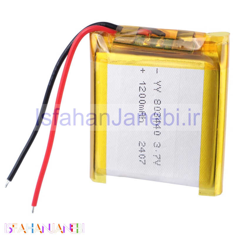 اصفهان جانبی-باتری لیتیوم 1200mAh 36*34*7mm 803440