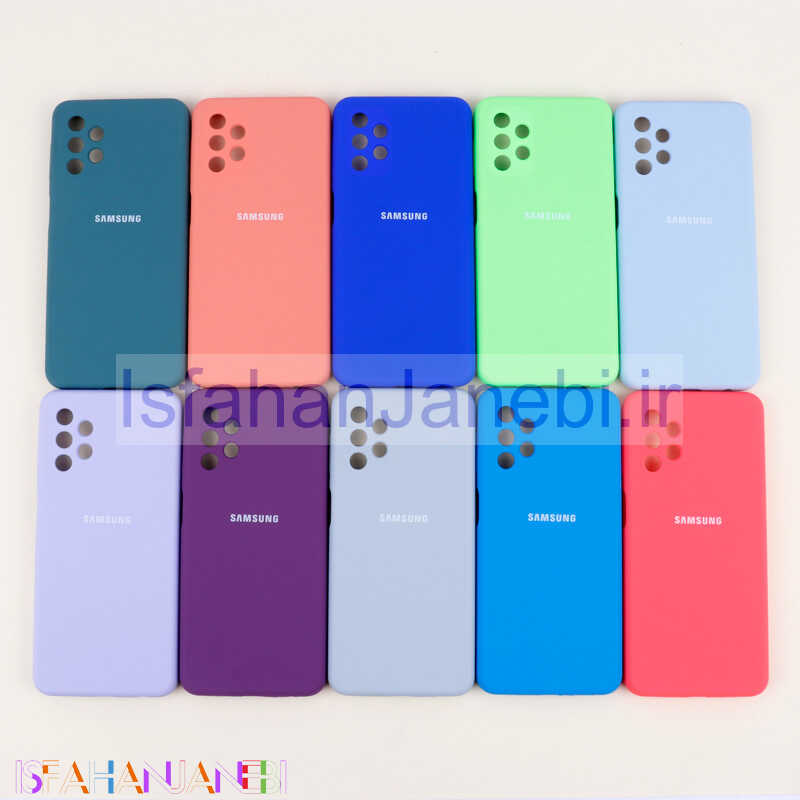 اصفهان جانبی-قاب سیلیکونی اصلی زیربسته سامسونگ Galaxy A32 5G محافظ لنزدار