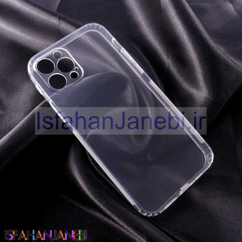 اصفهان جانبی-قاب ژله ای ساده بی رنگ محافظ لنزدار iPhone 12 Pro