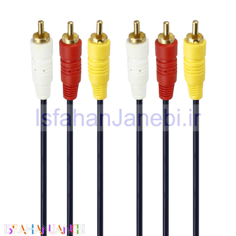 اصفهان جانبی-کابل 3 به 3 Detex+ AV RCA 1.8m