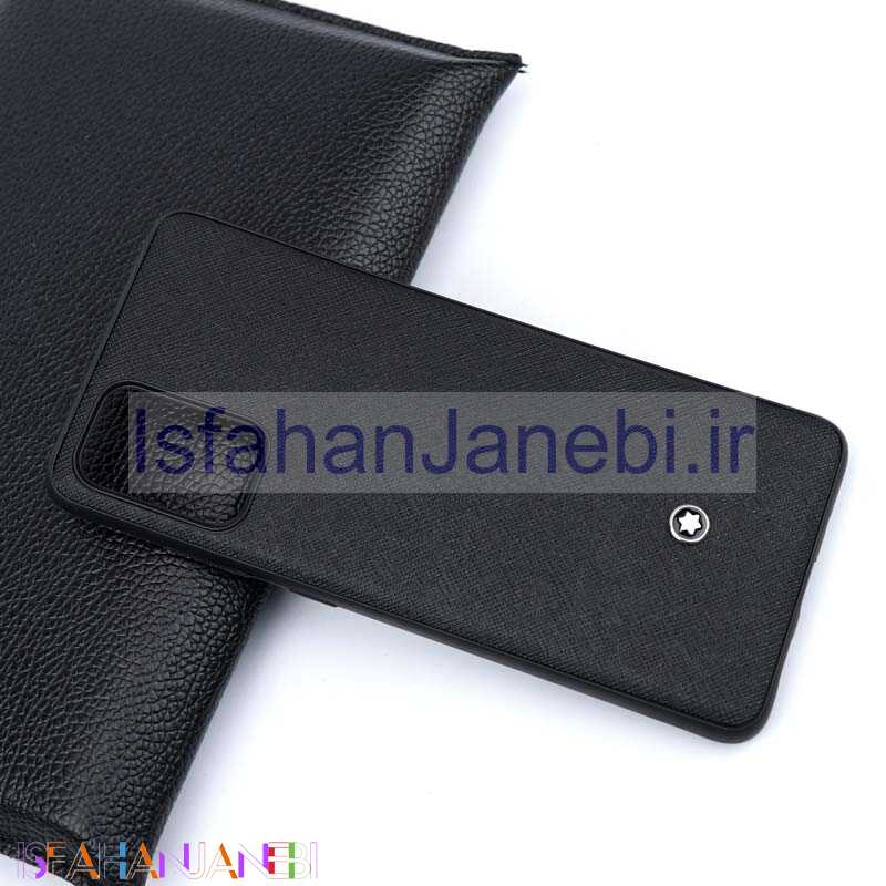 اصفهان جانبی-قاب چرمی Mont Blanc سامسونگ S20 مشکی سری B